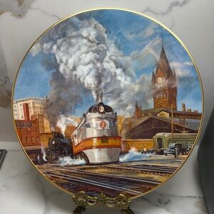 RARE #14 The Hiawatha American Steam Collector Plate - Christian Bell